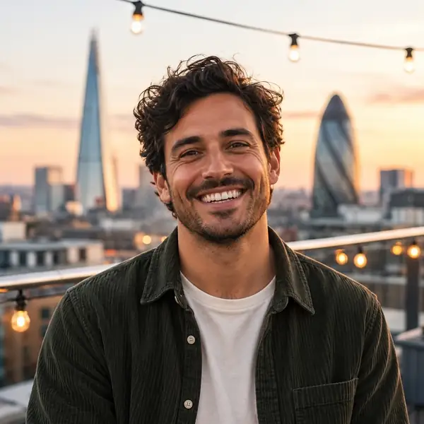 Portrait of a smiling creative professional.